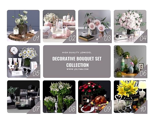 Collection of  Top seller Bouquet Flower Plant Vase Decoration