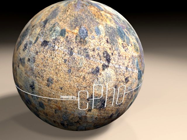 MATERIAL  Seamless Lichen Sandstone 3D Model