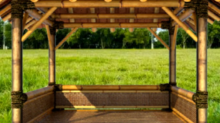 Gazebo-bambu