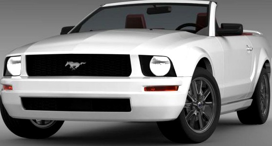Ford Mustang Convertible 2005 3D Model