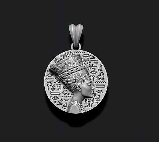 Nefertiti pendant | 3D