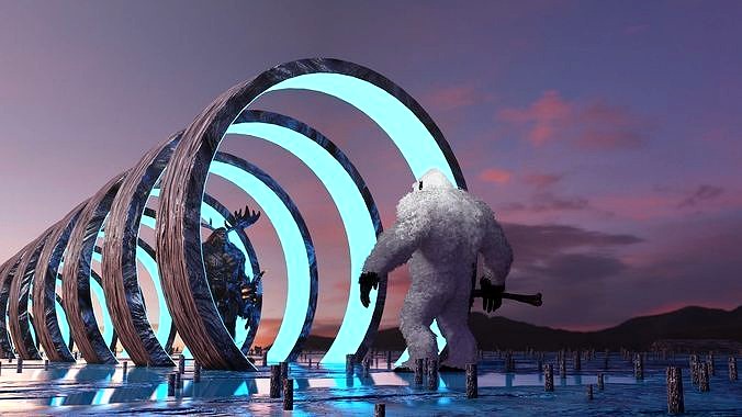 Multiverse 4K HD Wallpaper 3d model