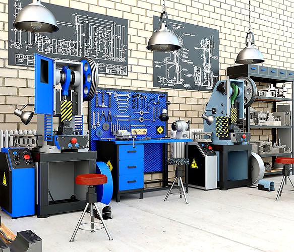 K2116 mechanical press - Collection for industrial interior two