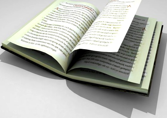 Open book 3D Model