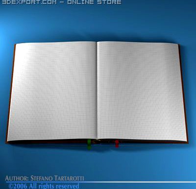 Open book 3D Model