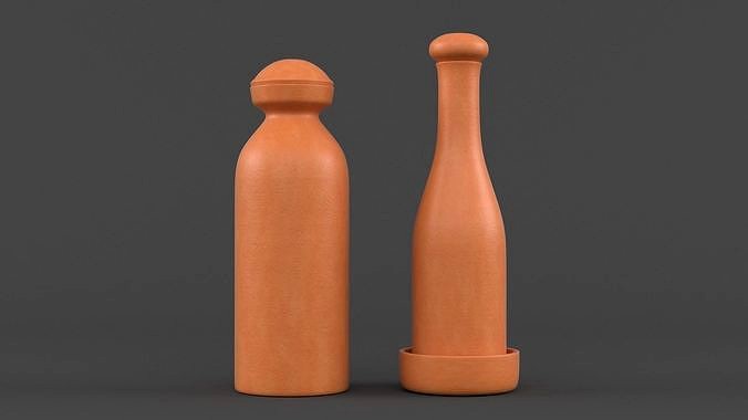 Decorative Clay Bottles