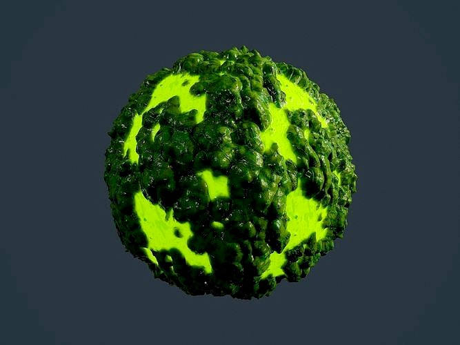 Hazardous Toxic Radioactive Seamless PBR Texture 0