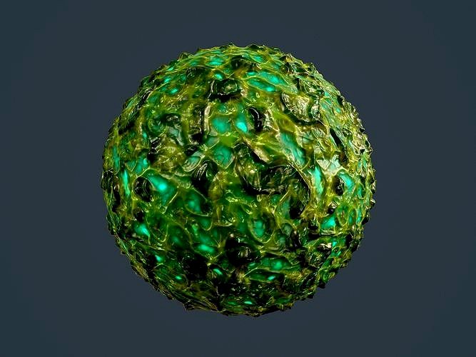 Sci-fi Alien Creature Environment Seamless PBR Texture 2 3d model