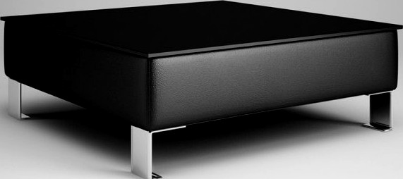 CGAxis Black Living Room Table 28 3D Model