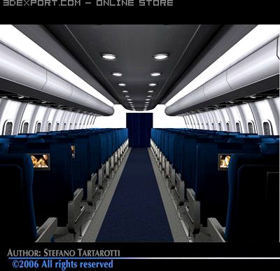 Interior plane 3 3D Model