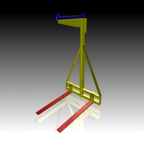Adjustable Pallet Lifter 3D Model
