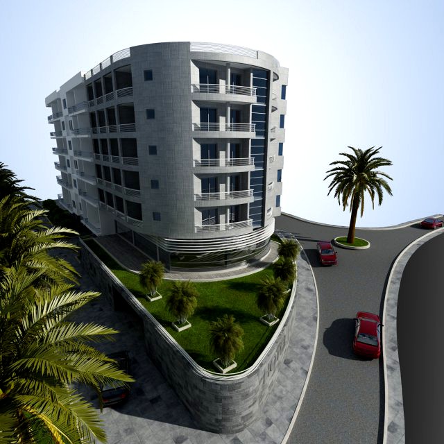 Residential complex 3D Model