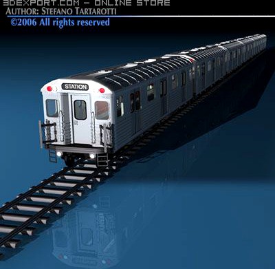 Subway train 3D Model