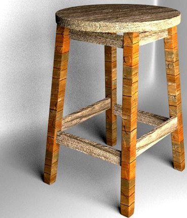 Bar stool 3D Model