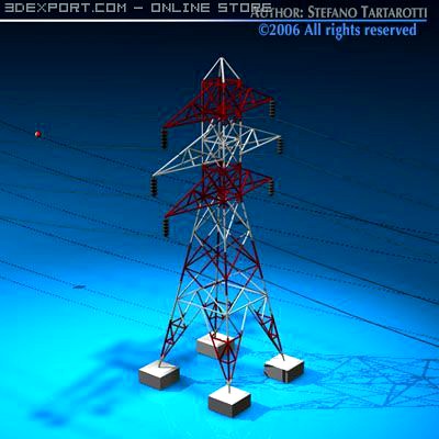 Power tower 3D Model