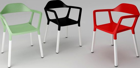 Johanson design chair P77 3D Model