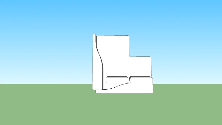 ALPHAVILLE SOFA CHAISE 151 F57 3d model