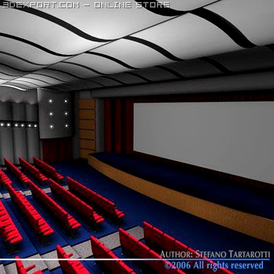 Movie Theatre 3D Model