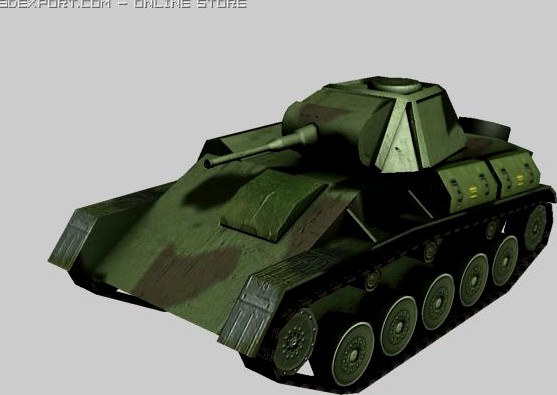 T70 light tank 3D Model