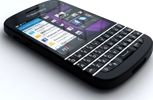 BlackBerry Q10 3D Model