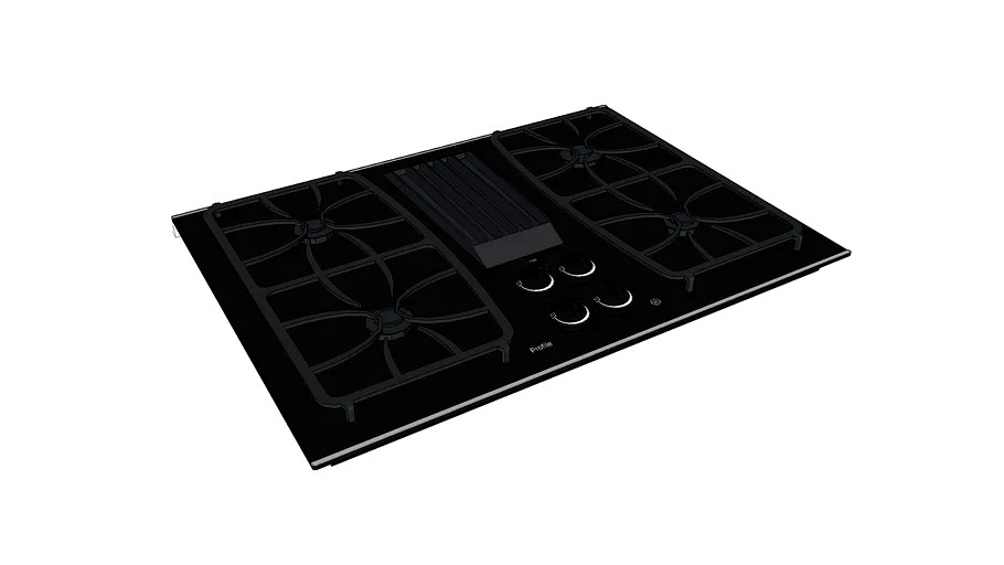 GE Profile 30' BuiltIn Gas Downdraft Cooktop 3d model