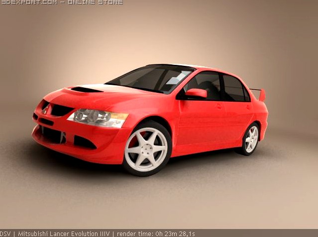 Mitsubishi Lancer EVO 8 3D Model