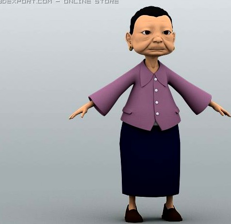 Grandma 3D Model