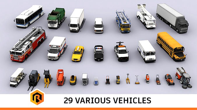 29 HQ Vehicles - Mega Collection