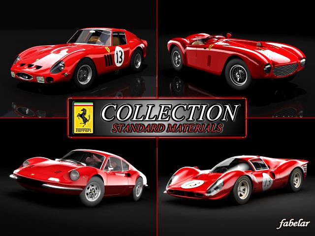 Ferrari collection STD MAT 3D Model