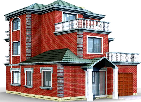 Villa 006 3D Model