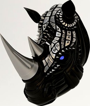 Rhino head 3D Model