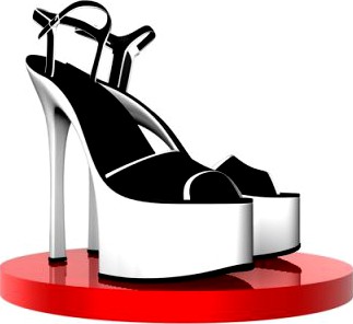 Heel shoes 3D Model