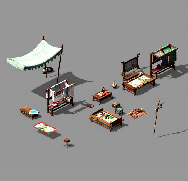 tongxinfang-embroidery workshop props