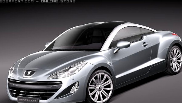 Peugeot RCZ 2011 3D Model