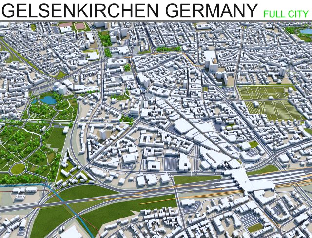 gelsenkirchen city germany 30km