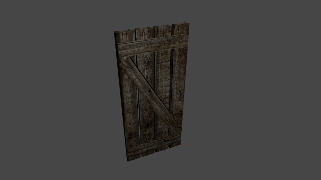wooden old door