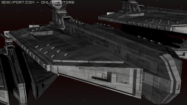 Battle Cruiser 3D Model