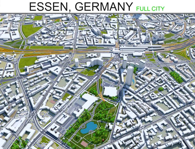 essen city germany 40km