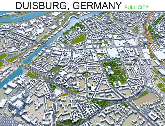 duisburg city germany 60km