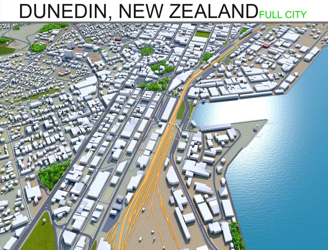 dunedin city new zealand 50km