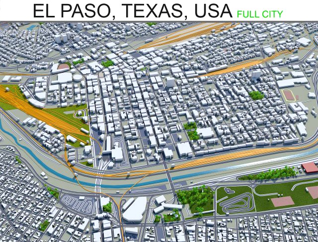 el paso city texas usa 60 km