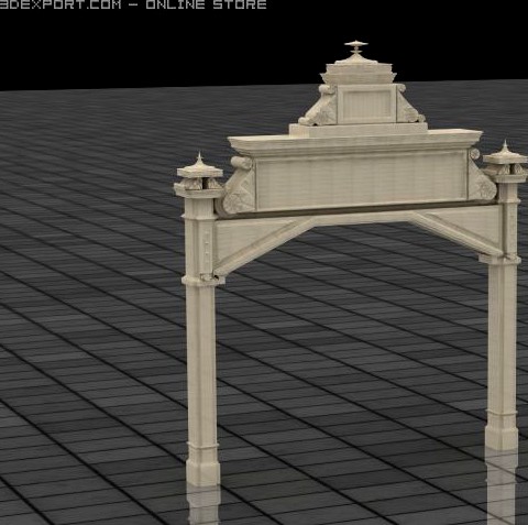Entrance Tower 3D Model