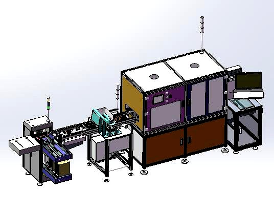 automatic pcb loading and unloading dispensing test automatic line