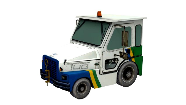 lowpoly tug aviation equip m1a50
