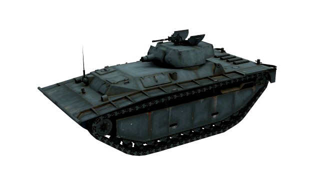 lowpoly lvta4 light tank