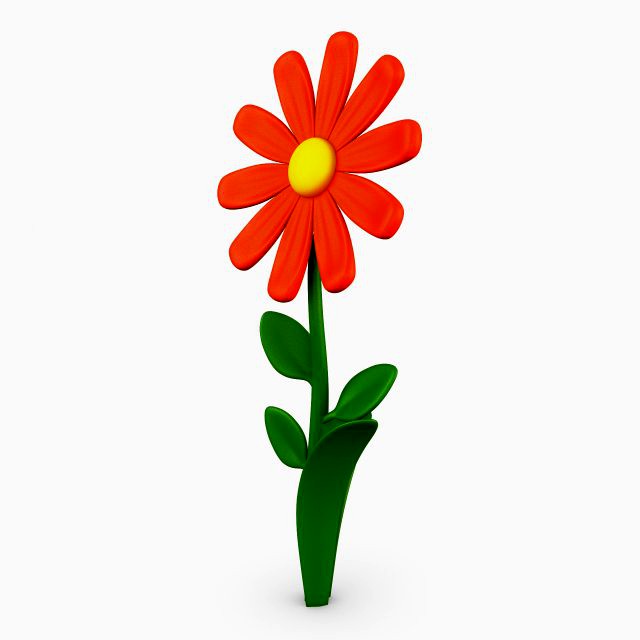 cartoon flower v 3