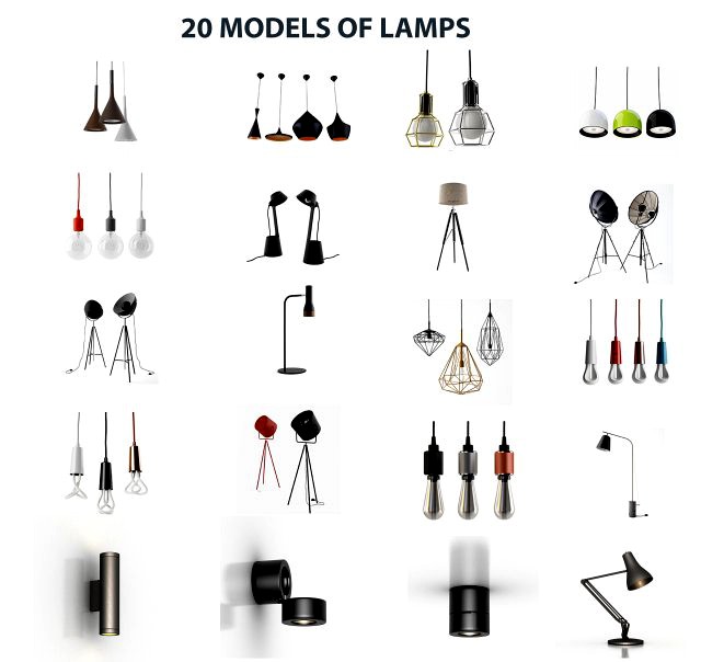 20 models of lamps