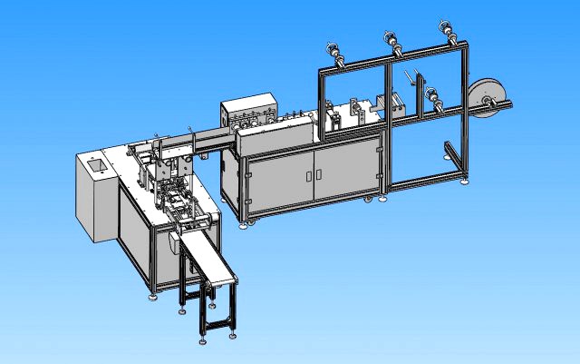 model of automatic one pull one point mask machine