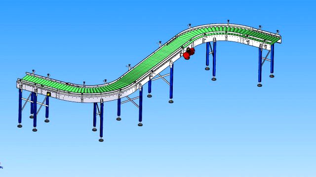 s-type roller conveyor