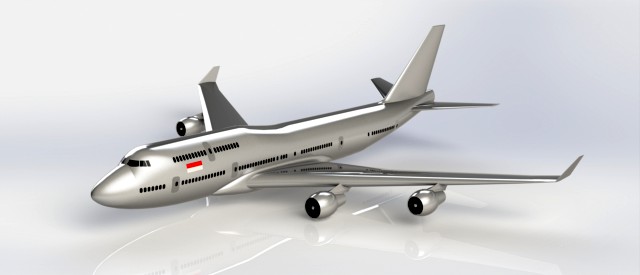airplane boeing 747-100 model